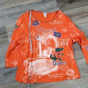 Gator women's used 3/4 sleeve t shirt